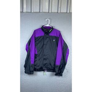 In Sport Gore-Tex Jacket Mens Medium Purple Black Excellent Vintage Windbreaker
